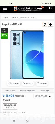 Oppo Reno 6pro 5g
